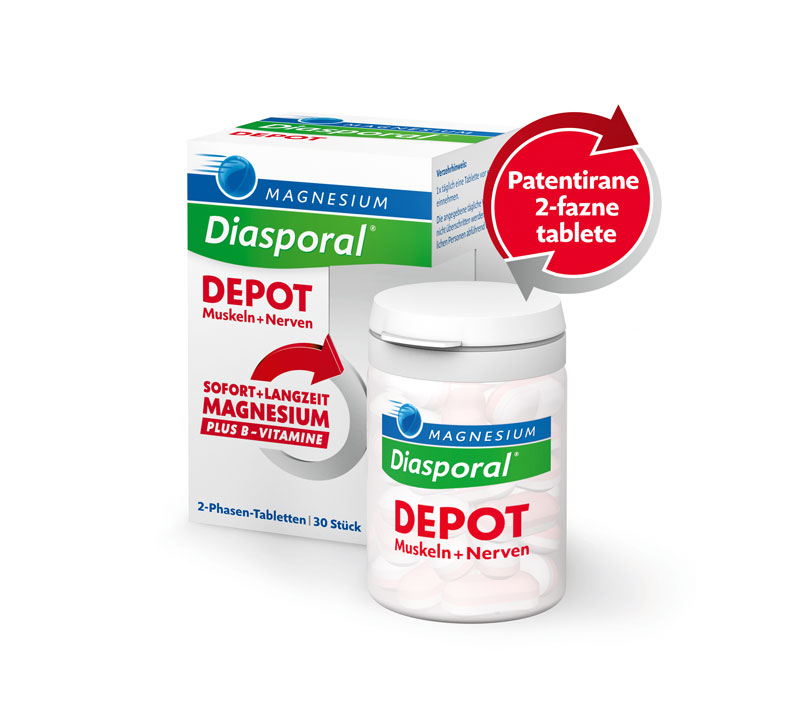 Magnesium-Diasporal DEPOT sedaj s patentom